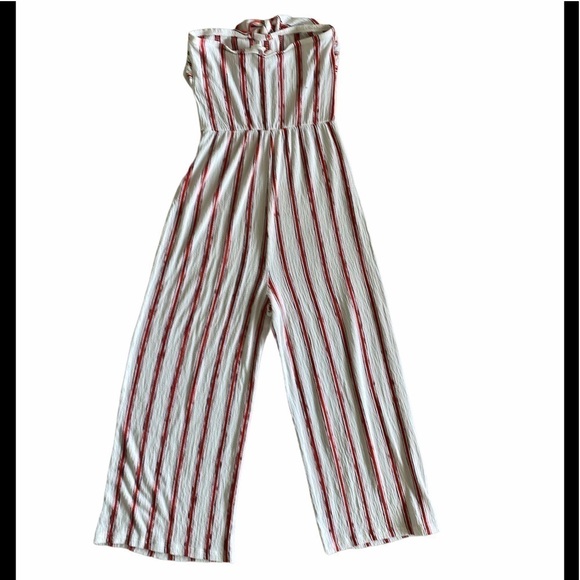 Love Tree Strapless Striped Jumpsuit, Sz Medium - Picture 6 of 9